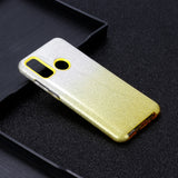 For HUAWEI Mate 30/Nova 5I pro/Mate 30 Pro/PSmart /Y5P/Y6P 2020 Phone Case Gradient Color Glitter Powder Phone Cover with Airbag Bracket yellow
