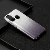 For HUAWEI Mate 30/Nova 5I pro/Mate 30 Pro/PSmart /Y5P/Y6P 2020 Phone Case Gradient Color Glitter Powder Phone Cover with Airbag Bracket black
