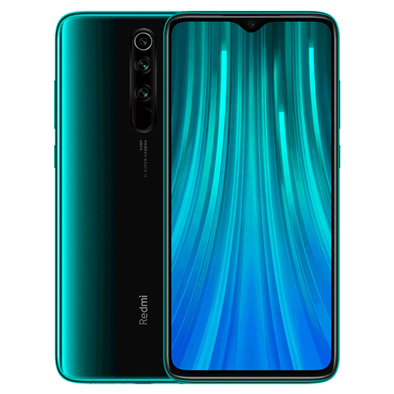 Xiaomi Redmi Note 8 Pro Smartphone MTK Heilo G90T 18W Quick Charge 64MP Camera 4500 mAh NFC 6.53"" Ice jade_6+64G