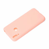 For HUAWEI Honor 8C Lovely Candy Color Matte TPU Anti-scratch Non-slip Protective Cover Back Case Light pink