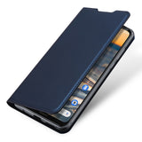 DUX DUCIS for Nokia 5.3 Leather Mobile Phone Cover with Bracket Card Slot Magnetic Protective Case blue