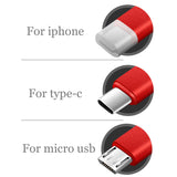 SIMU Universal Multifunctional Telescopic One-for-Three Mobile Phone Charging Data Cable Set red