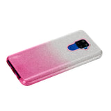 For HUAWEI Mate 30/Nova 5I pro/Mate 30 Pro/PSmart /Y5P/Y6P 2020 Phone Case Gradient Color Glitter Powder Phone Cover with Airbag Bracket purple