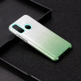 For HUAWEI Mate 30/Nova 5I pro/Mate 30 Pro/PSmart /Y5P/Y6P 2020 Phone Case Gradient Color Glitter Powder Phone Cover with Airbag Bracket green