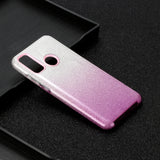 For HUAWEI Mate 30/Nova 5I pro/Mate 30 Pro/PSmart /Y5P/Y6P 2020 Phone Case Gradient Color Glitter Powder Phone Cover with Airbag Bracket purple