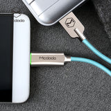 MCDODO Knight Series Auto Disconnect QC 3.0 Quick Charge Micro USB Cable Blue