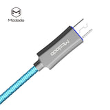 MCDODO Knight Series Auto Disconnect QC 3.0 Quick Charge Micro USB Cable Blue