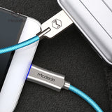 MCDODO Knight Series Auto Disconnect QC 3.0 Quick Charge Micro USB Cable Blue