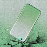 For iphone 6/6S/6 plus/6S plus/7/8/SE 2020 Phone Case Gradient Color Glitter Powder Phone Cover with Airbag Bracket yellow