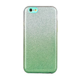 For iphone 6/6S/6 plus/6S plus/7/8/SE 2020 Phone Case Gradient Color Glitter Powder Phone Cover with Airbag Bracket yellow