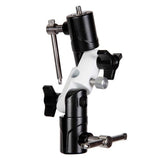 Camera Holder Bracket 3 Independent Adjustable U-shaped Flash Holders Integrated Metal Base Black