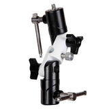 Camera Holder Bracket 3 Independent Adjustable U-shaped Flash Holders Integrated Metal Base Black