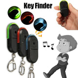 Wireless 10m Anti-Lost Alarm Key Finder Locator Keychain Whistle Sound with LED Light  Green light