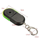 Wireless 10m Anti-Lost Alarm Key Finder Locator Keychain Whistle Sound with LED Light  Green light