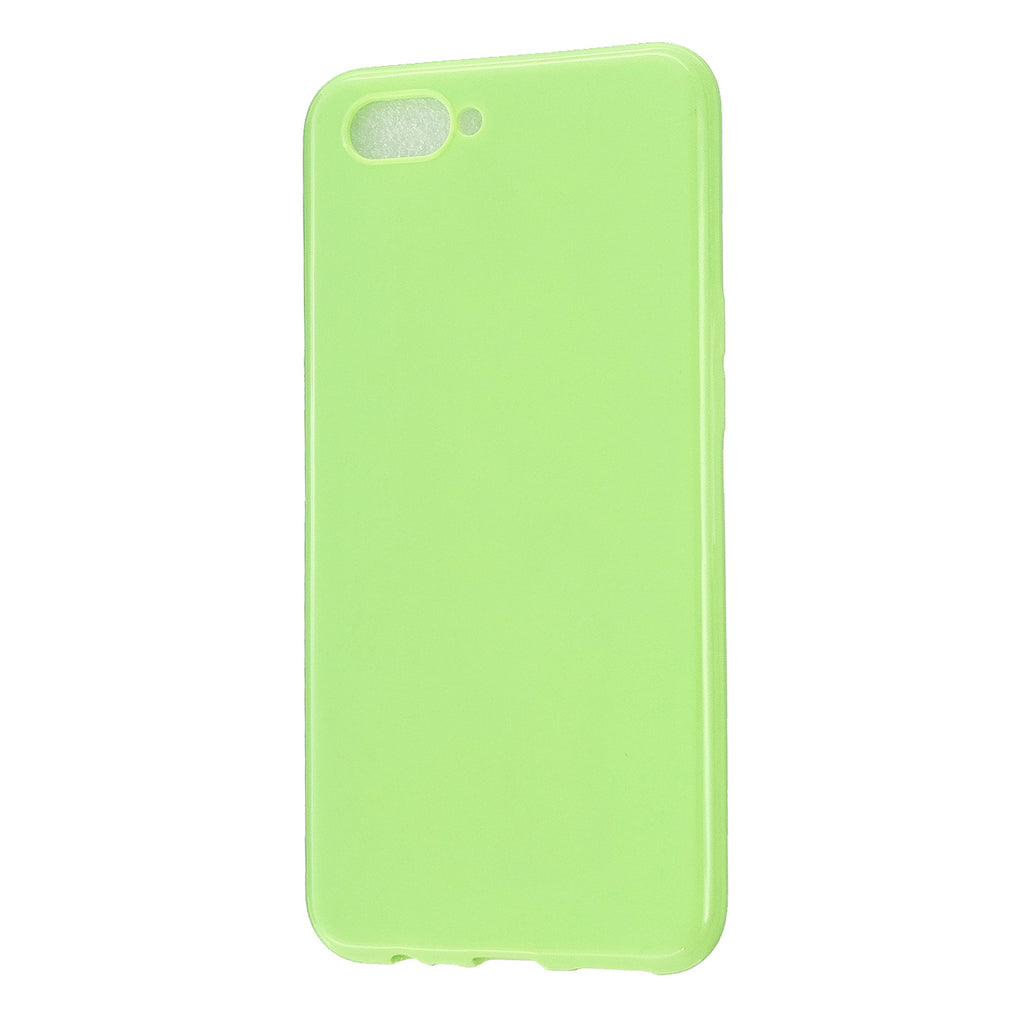 For OPPO A5/A3S/A9 2020 Cellphone Cover Soft Touch Anti-scratch Shockproof TPU Mobile Phone Case Fluorescent green