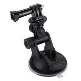 Car Sucker Bracket for GoPro DJI Osmo Action Camera Tripod Mount Record Holder Stand  black