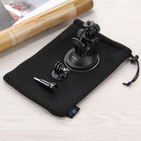 Car Sucker Bracket for GoPro DJI Osmo Action Camera Tripod Mount Record Holder Stand  black