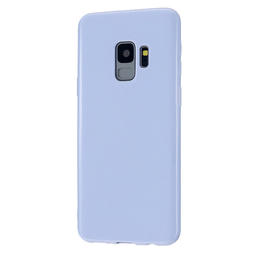 For Samsung S9/S9 Plus Mobile Phone Cover Classic Plain Design Classic Smartphone Case Soft TPU Phone Shell Taro purple