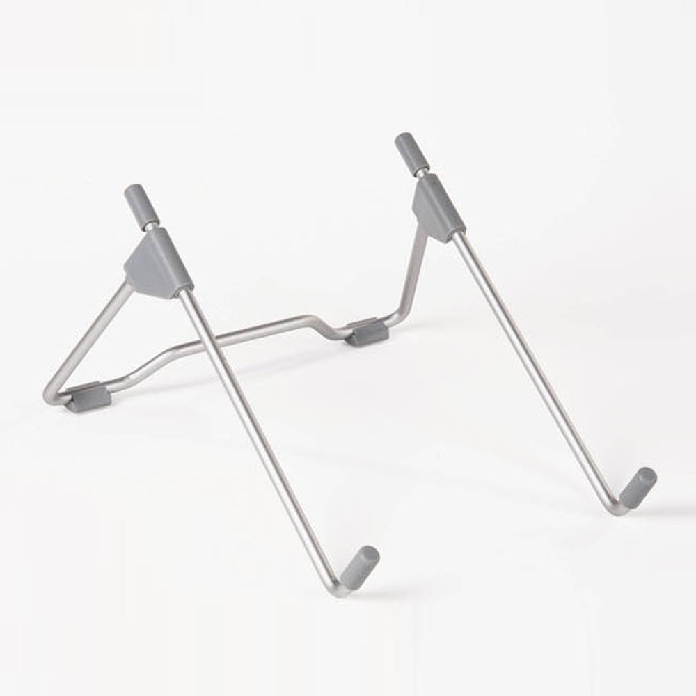 LS11 Aluminum Alloy Folding Collapsible Bracket Base Quick Heat Dissipation Stand For Macbook Laptops Tablet Holder gray