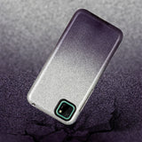 For HUAWEI Mate 30/Nova 5I pro/Mate 30 Pro/PSmart /Y5P/Y6P 2020 Phone Case Gradient Color Glitter Powder Phone Cover with Airbag Bracket black