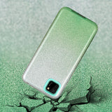 For HUAWEI Mate 30/Nova 5I pro/Mate 30 Pro/PSmart /Y5P/Y6P 2020 Phone Case Gradient Color Glitter Powder Phone Cover with Airbag Bracket green