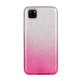 For HUAWEI Mate 30/Nova 5I pro/Mate 30 Pro/PSmart /Y5P/Y6P 2020 Phone Case Gradient Color Glitter Powder Phone Cover with Airbag Bracket Pink