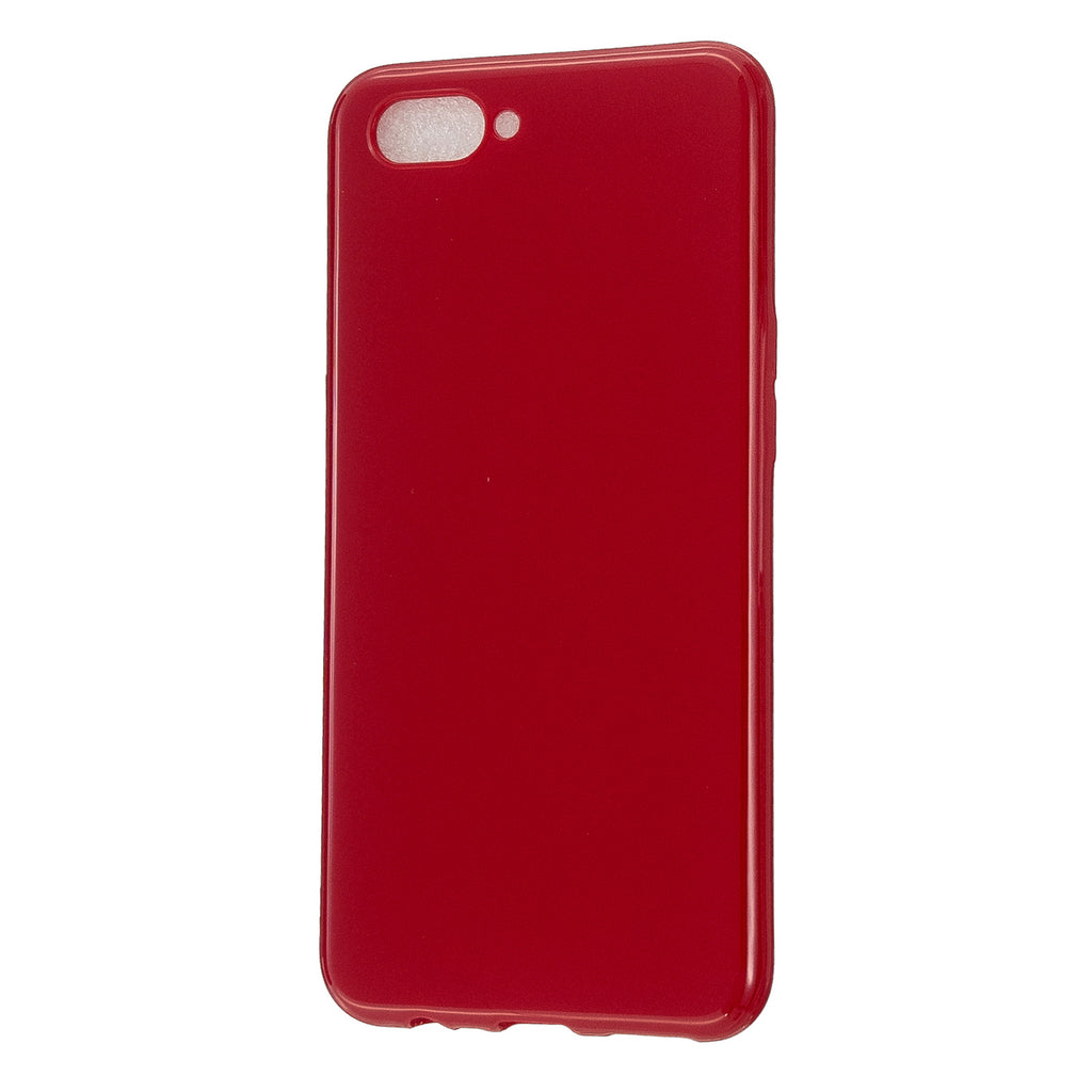 For OPPO A5/A3S/A9 2020 Cellphone Cover Soft Touch Anti-scratch Shockproof TPU Mobile Phone Case Rose red