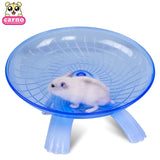 Flying Saucer Exercise Wheel for Small Pets, 18 cm/7.09 inch Hamsters Running Disc, Comfort Pet Toys Blue_18*18*11cm