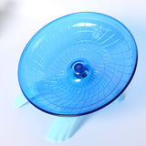 Flying Saucer Exercise Wheel for Small Pets, 18 cm/7.09 inch Hamsters Running Disc, Comfort Pet Toys Blue_18*18*11cm