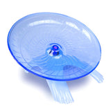 Flying Saucer Exercise Wheel for Small Pets, 18 cm/7.09 inch Hamsters Running Disc, Comfort Pet Toys Blue_18*18*11cm