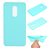 for XIAOMI Redmi NOTE 4X/NOTE 4 Lovely Candy Color Matte TPU Anti-scratch Non-slip Protective Cover Back Case Light blue
