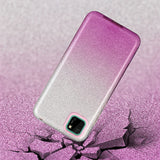 For HUAWEI Mate 30/Nova 5I pro/Mate 30 Pro/PSmart /Y5P/Y6P 2020 Phone Case Gradient Color Glitter Powder Phone Cover with Airbag Bracket purple