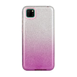For HUAWEI Mate 30/Nova 5I pro/Mate 30 Pro/PSmart /Y5P/Y6P 2020 Phone Case Gradient Color Glitter Powder Phone Cover with Airbag Bracket purple