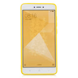 for XIAOMI Redmi NOTE 4X/NOTE 4 Lovely Candy Color Matte TPU Anti-scratch Non-slip Protective Cover Back Case yellow