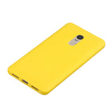 for XIAOMI Redmi NOTE 4X/NOTE 4 Lovely Candy Color Matte TPU Anti-scratch Non-slip Protective Cover Back Case yellow
