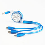 Charging Cable 3 in 1 for Android TYPE-C three-in-one mobile phone charging telescopic data line