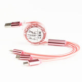 Charging Cable 3 in 1 for Android TYPE-C three-in-one mobile phone charging telescopic data line