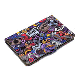 Universal Laptop Protective Case 7Inches Color Painted PU Cover with Front Snap Graffiti