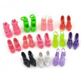 E-TING 10 Pairs/Lot Fashion Mini Shoes doll Doll accessories Random Style