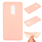 for XIAOMI Redmi NOTE 4X/NOTE 4 Lovely Candy Color Matte TPU Anti-scratch Non-slip Protective Cover Back Case red
