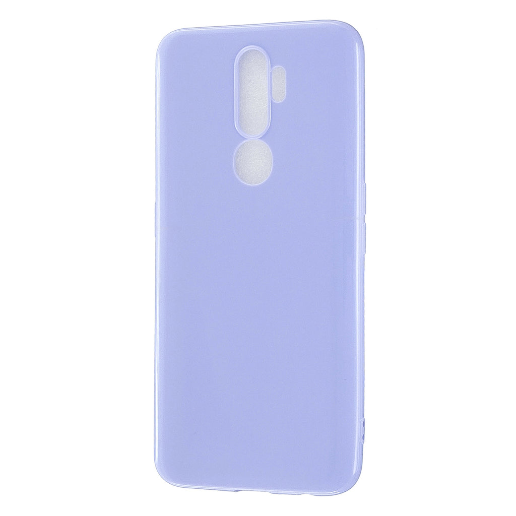 For OPPO A5/A3S/A9 2020 Cellphone Cover Soft Touch Anti-scratch Shockproof TPU Mobile Phone Case Taro purple