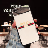 Gucci Icon Phone Case for iPhone6/6S, 6/6S PLUS, 7/8, 7/8plus, X/XS, XR, XS MAX Chic Mirror Full Protection Anti-falling black