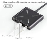 External Sound Card Adapter Speaker Audio Interface for Apple Android Phone type-C interface