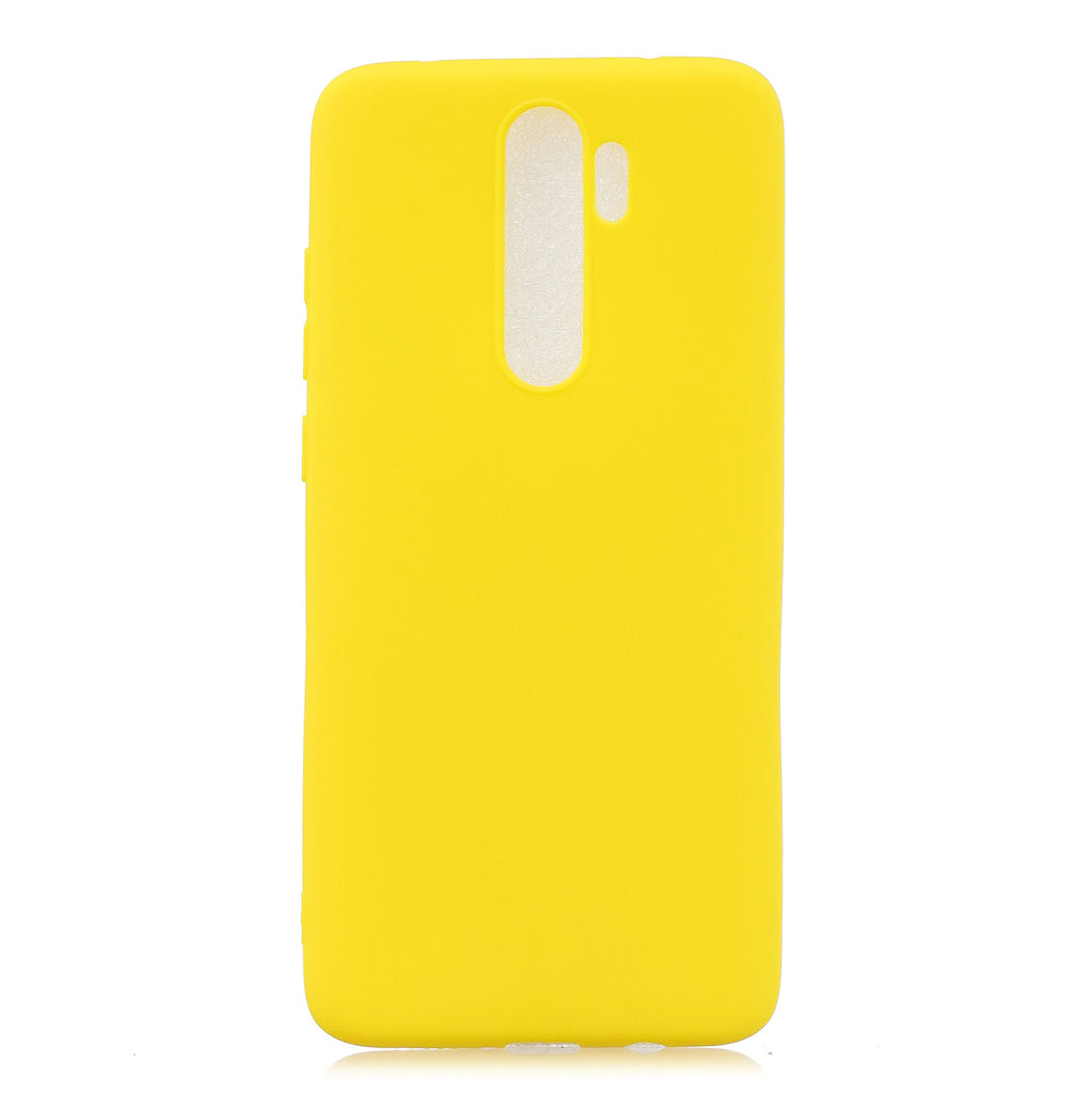 For Redmi NOTE 8 NOTE 8 Pro Soft Candy Color Frosted Surface Shockproof TPU Back Cover Mobile Phone Case yellow