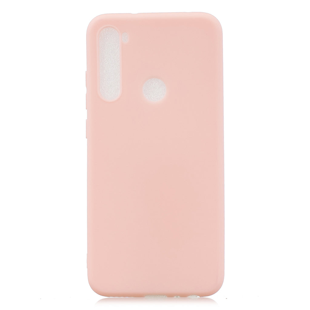 For Redmi NOTE 8 NOTE 8 Pro Soft Candy Color Frosted Surface Shockproof TPU Back Cover Mobile Phone Case Light pink