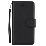 Ultra Slim PU Full Protective Cover Non-slip Shockproof Cell Phone Case with Card Slot for iPhone 5G/5S/5SE black