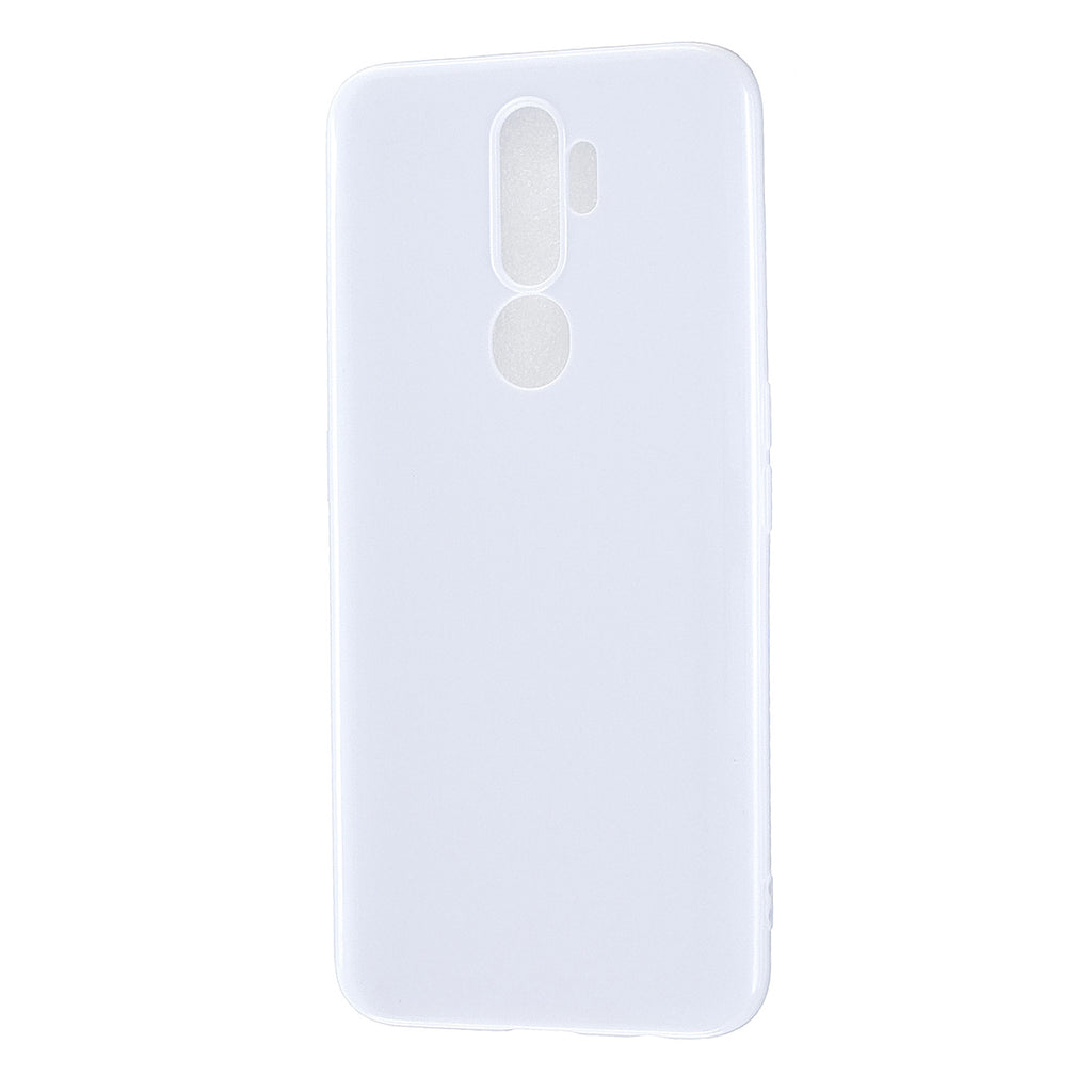 For OPPO A5/A3S/A9 2020 Cellphone Cover Soft Touch Anti-scratch Shockproof TPU Mobile Phone Case Milk white