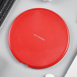 Fast Wireless Charger for Samsung Galaxy S9/S9/S8/S7/Note 9/S7 Edge USB Qi Charging Pad for iPhone XS Max XR X 8 Plus white