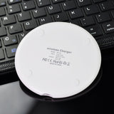 Fast Wireless Charger for Samsung Galaxy S9/S9/S8/S7/Note 9/S7 Edge USB Qi Charging Pad for iPhone XS Max XR X 8 Plus white