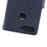 PU Leather Smart Phone Case Cover with Buckle & 3 Card Position for Honor 7A/Y6 2018 black